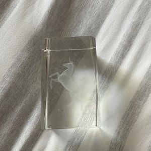 Glass Unicorn Decoration
